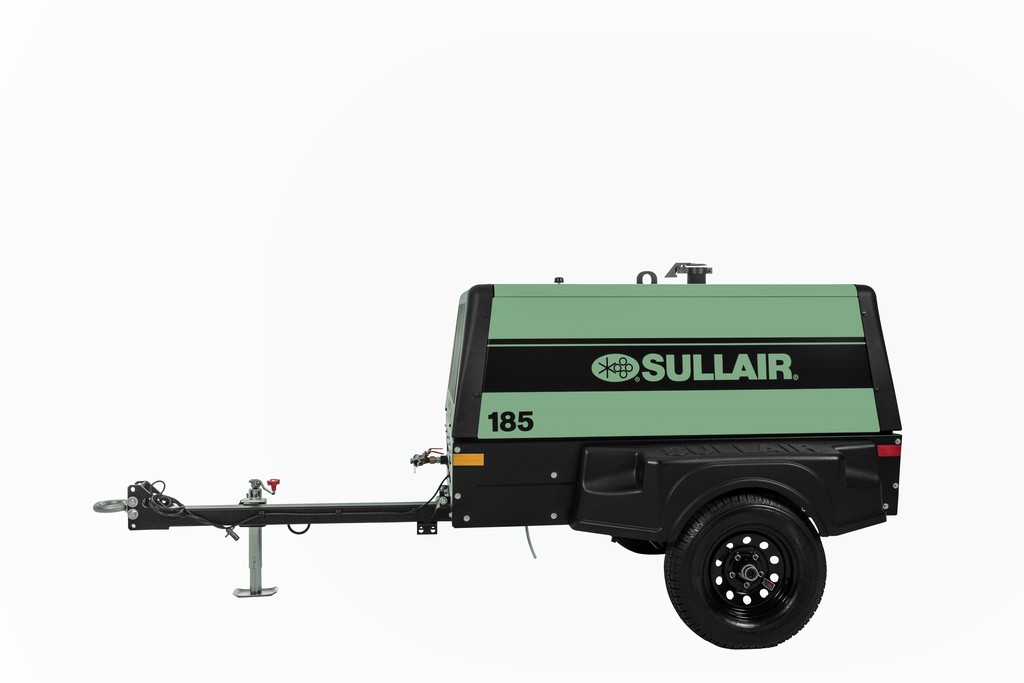 185 cfm portable diesel air compressor